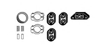 HJS 82 23 4098 Mounting Kit, exhaust system